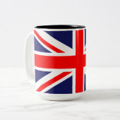 Flagge der Union Zweifarbige Tasse (Vorderseite Links)