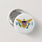 Flagge der US-Jungfrau Button (Vorne & Hinten)