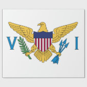 Flagge der US-Jungfrau Geschenkpapier (Flach)