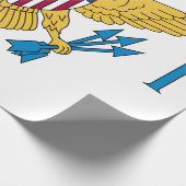 Flagge der US-Jungfrau Geschenkpapier (Ecke)