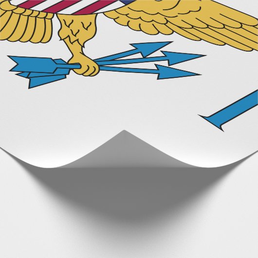 Flagge der US-Jungfrau Geschenkpapier (Ecke)