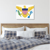 Flagge der US-Jungfrau Leinwanddruck (Insitu (Schlafzimmer))