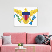 Flagge der US-Jungfrau Leinwanddruck (Insitu (Wohnzimmer))