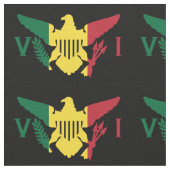 Flagge der US-Jungfrau, Rasta, Gelbrot Stoff (Nahaufnahme)