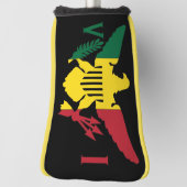 Flagge der US-Jungfrau, Rasta Golf Headcover (Rotieren 90)