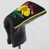 Flagge der US-Jungfrau, Rasta Golf Headcover (3/4 Vorderseite)