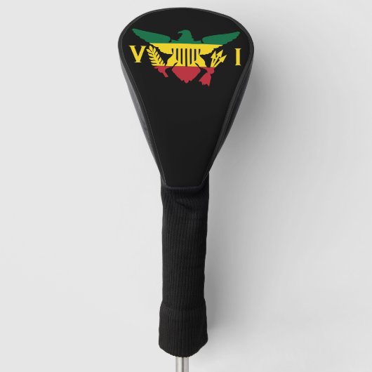 Flagge der US-Jungfrau, Rasta Golf Headcover (Vorderseite)