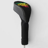 Flagge der US-Jungfrau, Rasta Golf Headcover (angewinkelt)