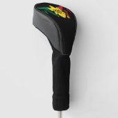Flagge der US-Jungfrau, Rasta Golf Headcover (angewinkelt)
