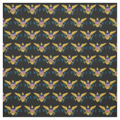 Flagge der US-Jungfrau - Schwarz Stoff (Muster)