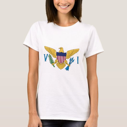 Flagge der US-Jungfrau T-Shirt (Vorderseite)