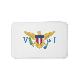 Flagge der US-Jungfrauen Badematte