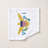 Flagge der US-Jungfrauen Badhandtuch Set (Waschlappen)