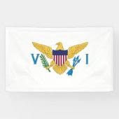 Flagge der US-Jungfrauen Banner (Horizontal)