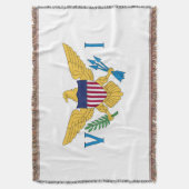 Flagge der US-Jungfrauen Decke (Vorderseite Vertikal)