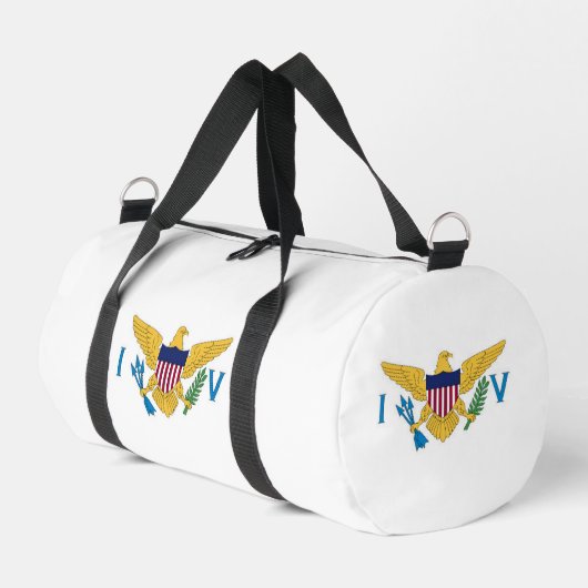 Flagge der US-Jungfrauen Duffle Bag (Linke Seite)