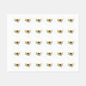 Flagge der US-Jungfrauen Etiketten (Blatt)