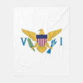 Flagge der US-Jungfrauen Fleecedecke (Vorderseite)