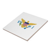 Flagge der US-Jungfrauen Fliese (Seite)
