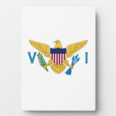 Flagge der US-Jungfrauen Fotoplatte (Vorderseite)