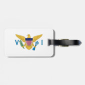 Flagge der US-Jungfrauen Gepäckanhänger (Rückseite horizontal)