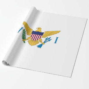Flagge der US-Jungfrauen Geschenkpapier