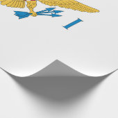 Flagge der US-Jungfrauen Geschenkpapier (Ecke)