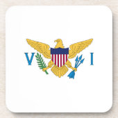 Flagge der US-Jungfrauen Getränkeuntersetzer (Vorderseite)