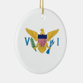 Flagge der US-Jungfrauen Keramik Ornament (Rechts)