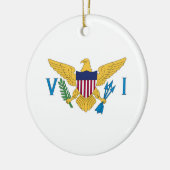 Flagge der US-Jungfrauen Keramik Ornament (Links)