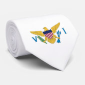 Flagge der US-Jungfrauen Krawatte (Gerollt)