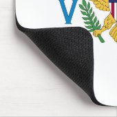 Flagge der US-Jungfrauen Mousepad (Ecke)