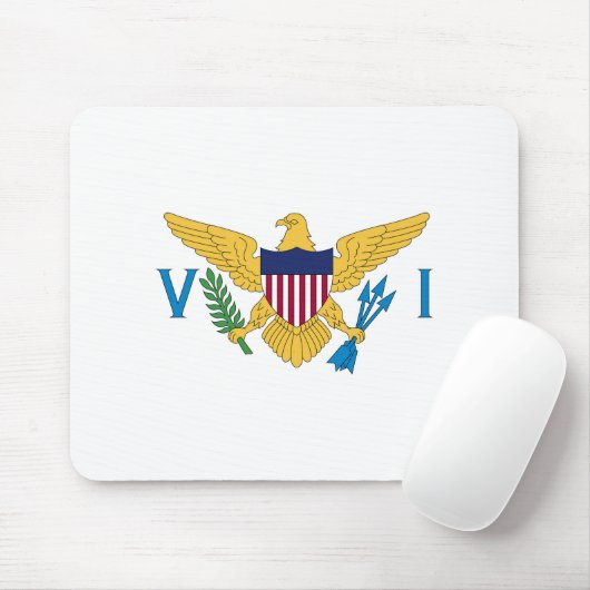 Flagge der US-Jungfrauen Mousepad (Mit Mouse)