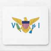 Flagge der US-Jungfrauen Mousepad (Vorne)