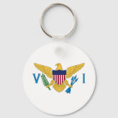 Flagge der US-Jungfrauen Schlüsselanhänger (Vorderseite)