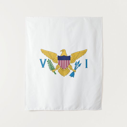 Flagge der US-Jungfrauen Wandteppich (Vorderseite)