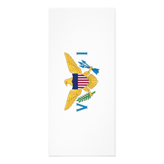 Flagge der US-Jungfrauen Werbekarte (Vorne)