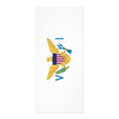 Flagge der US-Jungfrauen Werbekarte (Vorne)