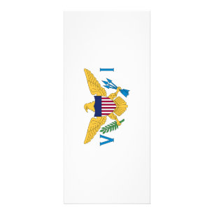 Flagge der US-Jungfrauen Werbekarte