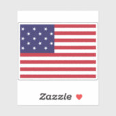 Flagge der USA (1795-1818) Aufkleber (Blatt)