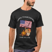 Flagge der USA | AMERIKANISCHER ERNTEDANK T-Shirt (Vorderseite)