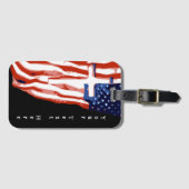 Flagge der USA (C) Gepäckanhänger (Vorderseite (Horizontal))