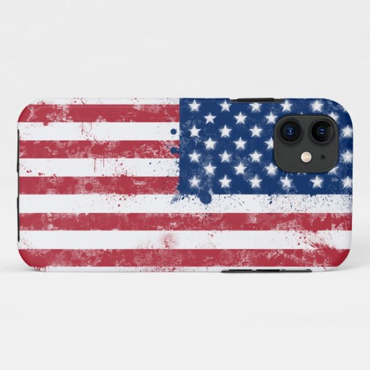 Flagge der USA Case-Mate iPhone Hülle (Rückseite (Horizontal))