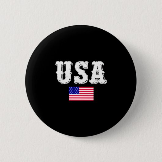 Flagge der USA - Flagge - Amerika - Amerika - Amer Button (Vorderseite)