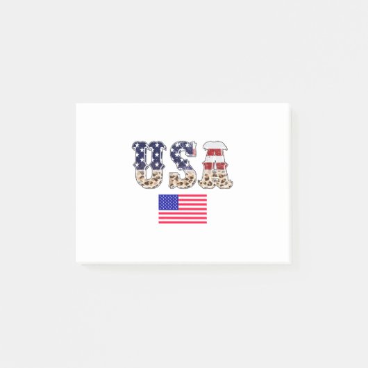 Flagge der USA - Flagge - Amerika - Amerika - Amer Post-it Klebezettel (Vorderseite)