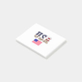 Flagge der USA - Flagge - Amerika - Amerika - Amer Post-it Klebezettel (angewinkelt)