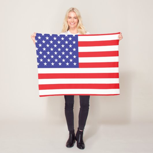 Flagge der USA Fleecedecke (Beispiel)