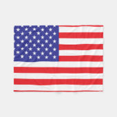 Flagge der USA Fleecedecke (Vorderseite (Horizontal))