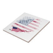 Flagge der USA Fliese (Seite)