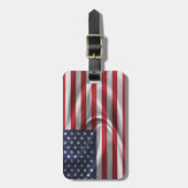 Flagge der USA Gepäckanhänger (Vorderseite vertikal)